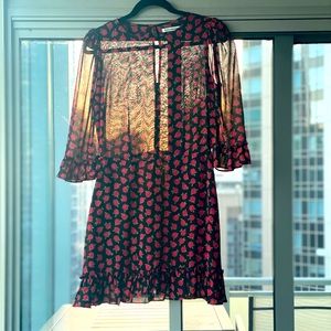 Reformation Rose Print Dress